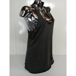 The North Face Womens Tank Sz L Dark Gray Racerback Flash Dry Workout Top